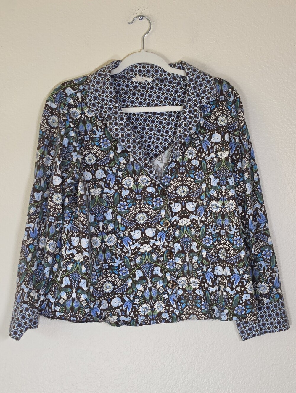 Vera Bradley Enchanted Woodland Pajama Top L